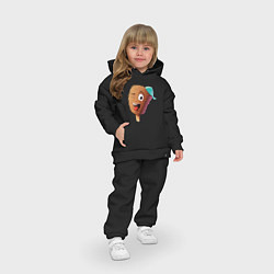Детский костюм оверсайз Эскимо на палочке, цвет: черный — фото 2