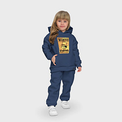 Детский костюм оверсайз Розыск - Барт Симпсон - вознаграждение гарантирова, цвет: тёмно-синий — фото 2