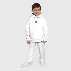 Детский костюм оверсайз Илон Маск - мем, цвет: белый — фото 2