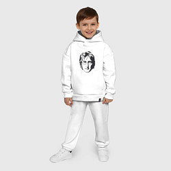 Детский костюм оверсайз Битлз - Джон Леннон, цвет: белый — фото 2