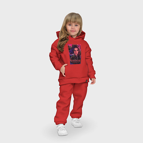 Детский костюм оверсайз Stranger Things eleven / Красный – фото 3