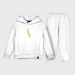 Детский костюм оверсайз Cyberpunk - Команда Дэвида, цвет: белый