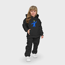 Детский костюм оверсайз Роблокс: Синий, цвет: черный — фото 2