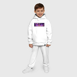 Детский костюм оверсайз Бог вечности - Шогун Райден, цвет: белый — фото 2