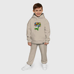 Детский костюм оверсайз Super Mario - Spike - Character, цвет: миндальный — фото 2