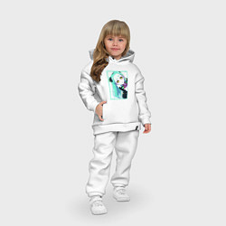 Детский костюм оверсайз Ребекка из киберпанка - нетраннер, цвет: белый — фото 2
