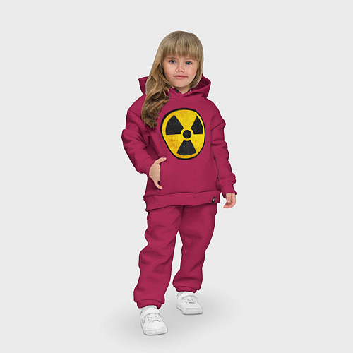 Детский костюм оверсайз Atomic Nuclear / Маджента – фото 3