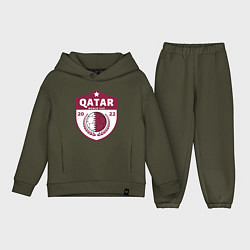 Детский костюм оверсайз Qatar - World Cup, цвет: хаки