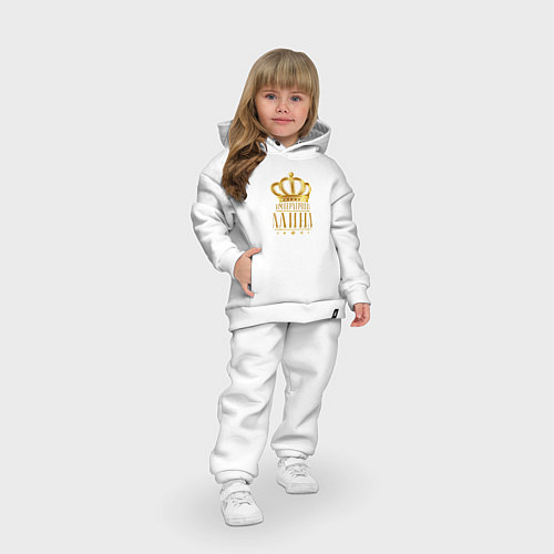 Детский костюм оверсайз Алина императрица / Белый – фото 3
