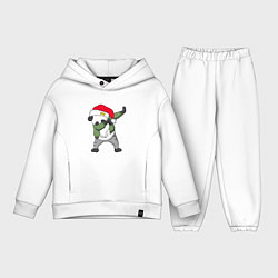 Детский костюм оверсайз Панда Дед Мороз, цвет: белый