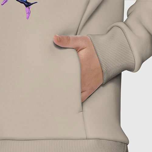 Детский костюм оверсайз Дзётаро Кудзё грозит кулаком / Миндальный – фото 3