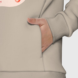 Детский костюм оверсайз Арбузная лама, цвет: миндальный — фото 2