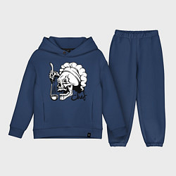 Детский костюм оверсайз Chef skull, цвет: тёмно-синий