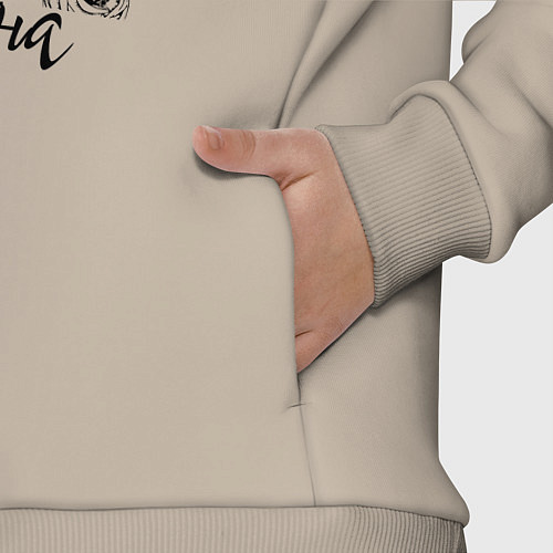 Детский костюм оверсайз Нона в венке из летних цветов / Миндальный – фото 3