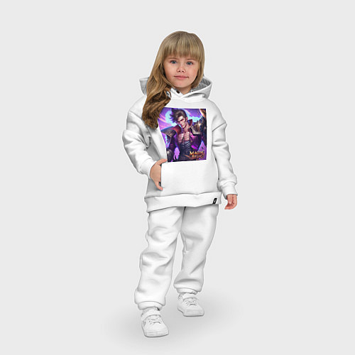 Детский костюм оверсайз Повелитель молний / Белый – фото 3