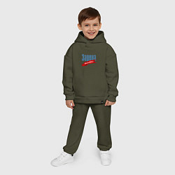 Детский костюм оверсайз Зарина - limited edition, цвет: хаки — фото 2