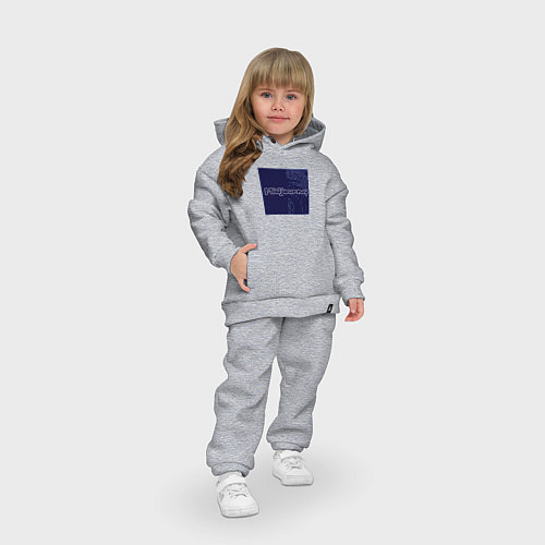 Детский костюм оверсайз Midjourney neiro / Меланж – фото 3