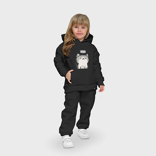 Детский костюм оверсайз Pixel Cat V1 / Черный – фото 3