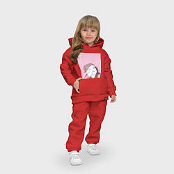 Детский костюм оверсайз Меланхолия, цвет: красный — фото 2