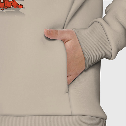 Детский костюм оверсайз Rock Simpson / Миндальный – фото 3