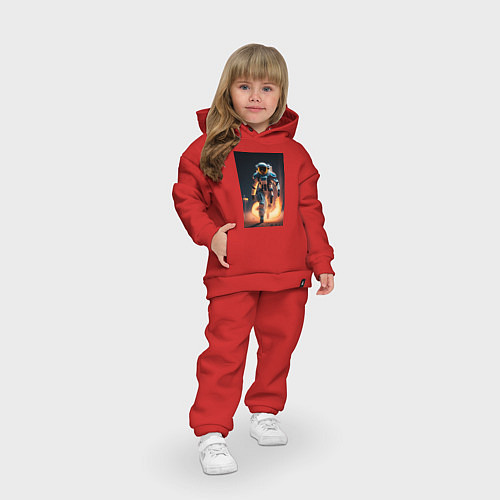 Детский костюм оверсайз Брутальный астронавт / Красный – фото 3