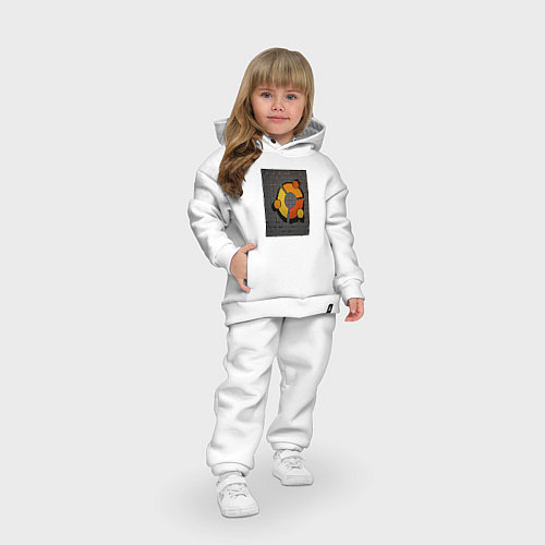 Детский костюм оверсайз Ubuntu Linux cubed / Белый – фото 3