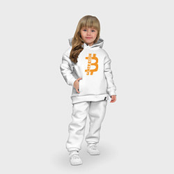 Детский костюм оверсайз Поколение биткоин, цвет: белый — фото 2