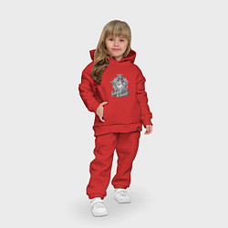 Детский костюм оверсайз Пограничные войска - бывших не бывает, цвет: красный — фото 2