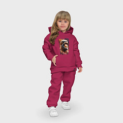 Детский костюм оверсайз Планета обезьян, цвет: маджента — фото 2