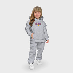 Детский костюм оверсайз Team Lakers, цвет: меланж — фото 2