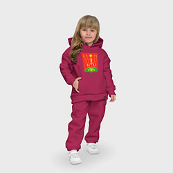 Детский костюм оверсайз Глазовский район, цвет: маджента — фото 2