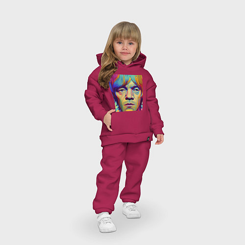 Детский костюм оверсайз Brian Jones Digital Portret / Маджента – фото 3