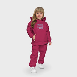 Детский костюм оверсайз Born pink Blackpink, цвет: маджента — фото 2