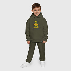 Детский костюм оверсайз ПВО - сами не летаем и другим не даем, цвет: хаки — фото 2