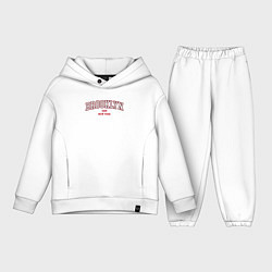 Детский костюм оверсайз Brooklyn New York, цвет: белый