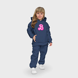Детский костюм оверсайз Б - значит Барби, цвет: тёмно-синий — фото 2