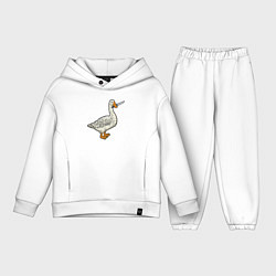 Детский костюм оверсайз Утка повар, цвет: белый