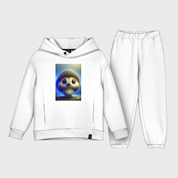 Детский костюм оверсайз Ежик в тумане, цвет: белый