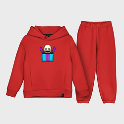 Детский костюм оверсайз Пиксельная марионетка, цвет: красный