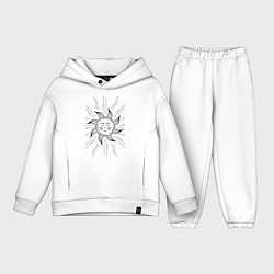 Детский костюм оверсайз Baroque Sun, цвет: белый