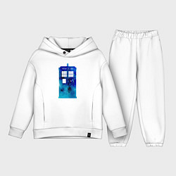 Детский костюм оверсайз Space tardis, цвет: белый