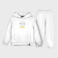Детский костюм оверсайз Opel sport auto, цвет: белый