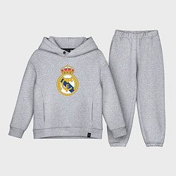 Детский костюм оверсайз Real madrid fc sport, цвет: меланж