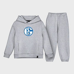 Детский костюм оверсайз Schalke 04 fc club, цвет: меланж