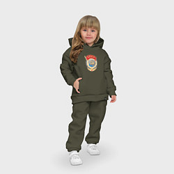 Детский костюм оверсайз Ссср лого символика советов, цвет: хаки — фото 2