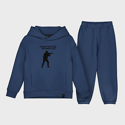 Детский костюм оверсайз Counter strike 2 classik, цвет: тёмно-синий