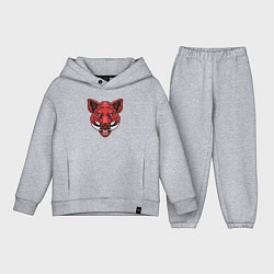 Детский костюм оверсайз Красный кабан, цвет: меланж