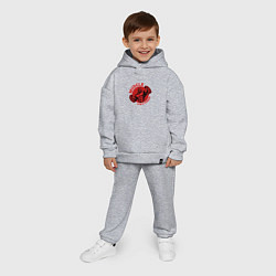 Детский костюм оверсайз Gym and fitness, цвет: меланж — фото 2
