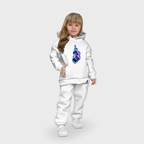 Детский костюм оверсайз Игровые кубы / Белый – фото 3