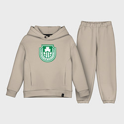 Детский костюм оверсайз Boston Celtics team, цвет: миндальный